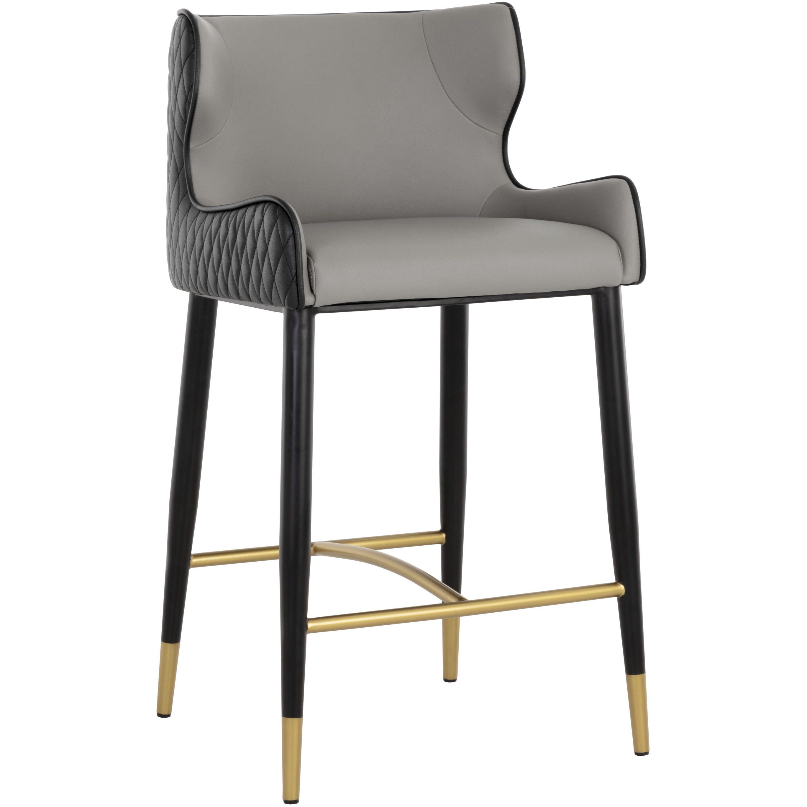 Gianni 37 inch Dillon Stratus / Dillon Black Counter Stool